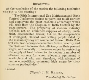 KeynesResolution1922